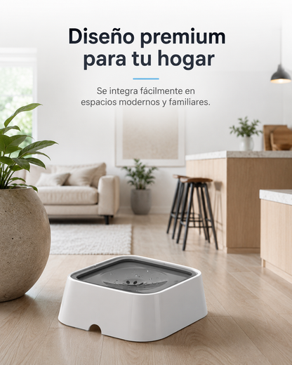 Bebedero Antiderrames AquaCalm™ para Perros y Gatos