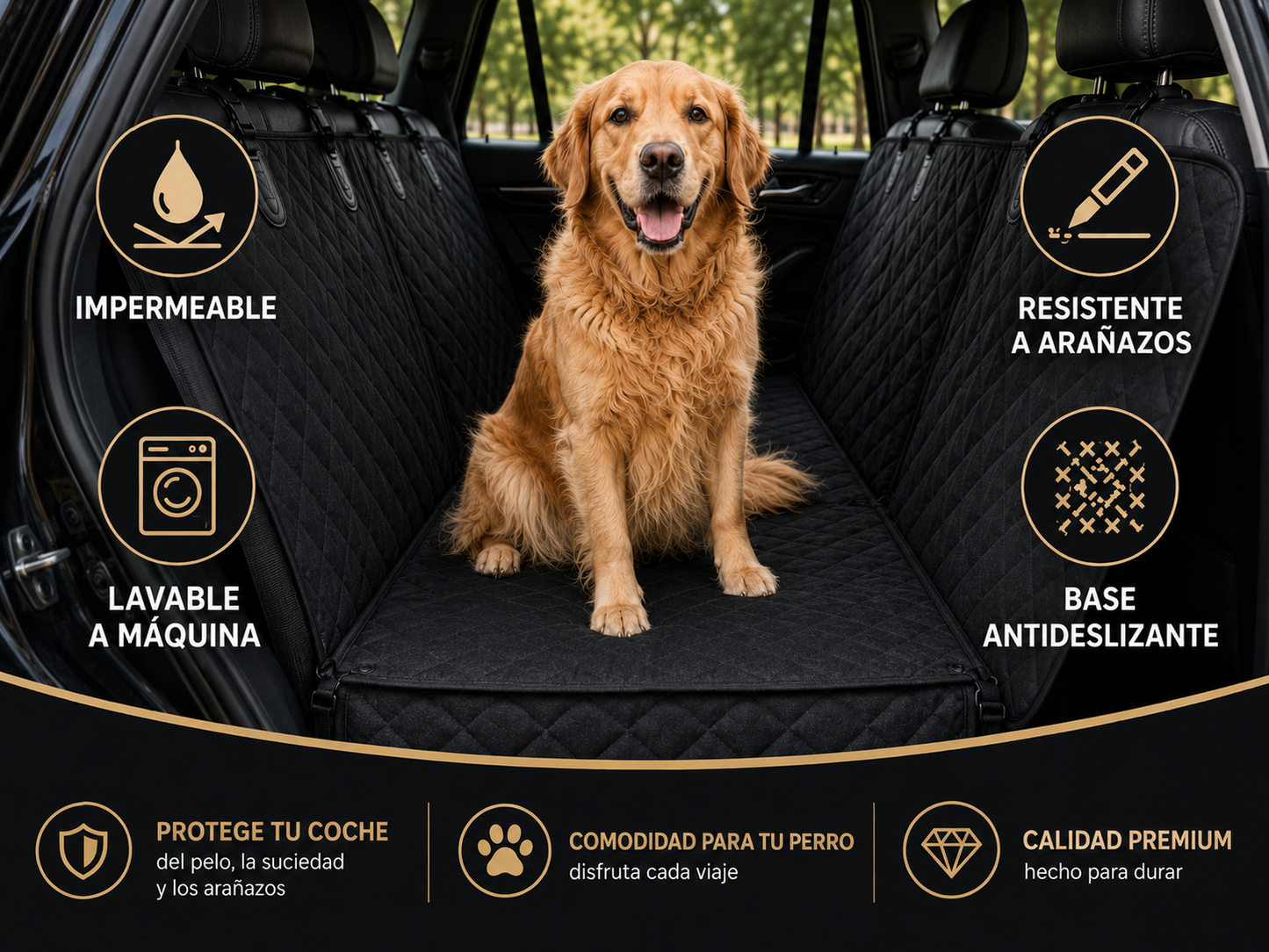 Funda Impermeable Premium para Mascotas y Niños en el Coche