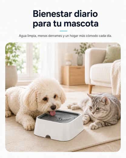 Bebedero Antiderrames AquaCalm™ para Perros y Gatos