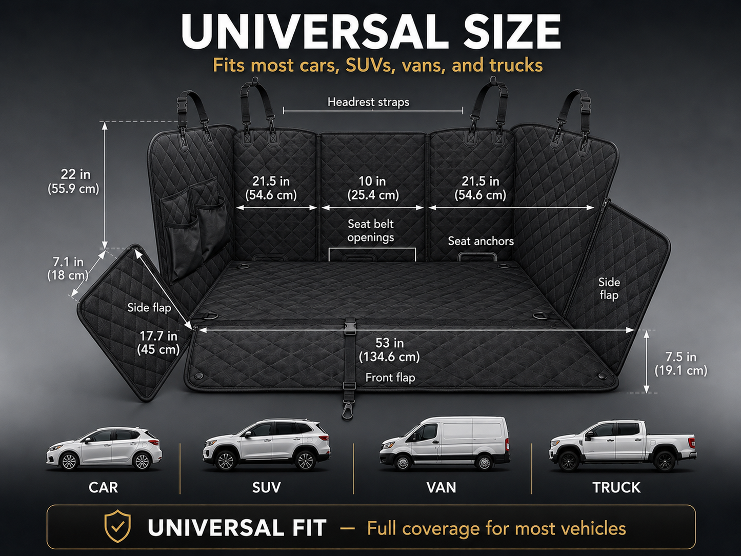 Premium Waterproof Car Seat Cover for Pets & Kids