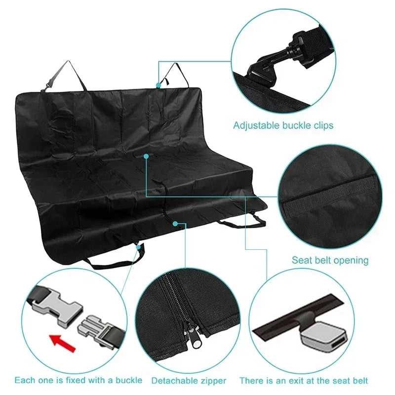 Waterproof 600D Oxford Cloth Dog Car Seat Cover Pet Travel Dog Carrier Car Trunk Mat SUV Cargo Liner For Dogs