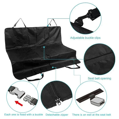 Waterproof 600D Oxford Cloth Dog Car Seat Cover Pet Travel Dog Carrier Car Trunk Mat SUV Cargo Liner For Dogs