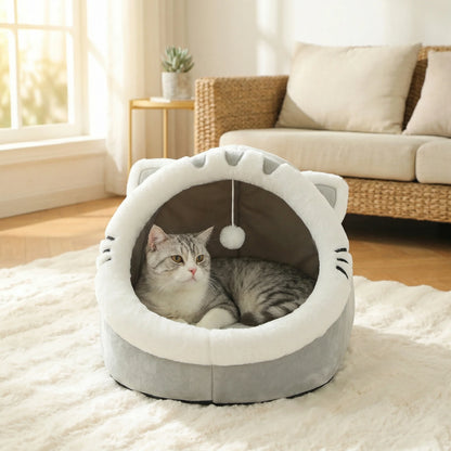 Four Season Universal Cat Bed Cat House Soft And Comfortable Pet Bed Puppy Sleeping Bag Pet Supplies Tent Habitats Basket House