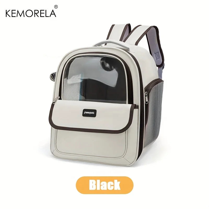 Large Capacity Breathable Mesh Portable Foldable Pet Carrier Backpack for Dog and Cat Outdoor Travel Camping Hiking Supplies