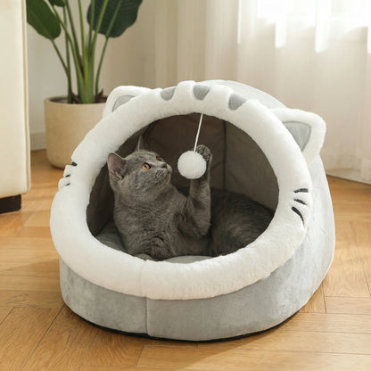 Four Season Universal Cat Bed Cat House Soft And Comfortable Pet Bed Puppy Sleeping Bag Pet Supplies Tent Habitats Basket House