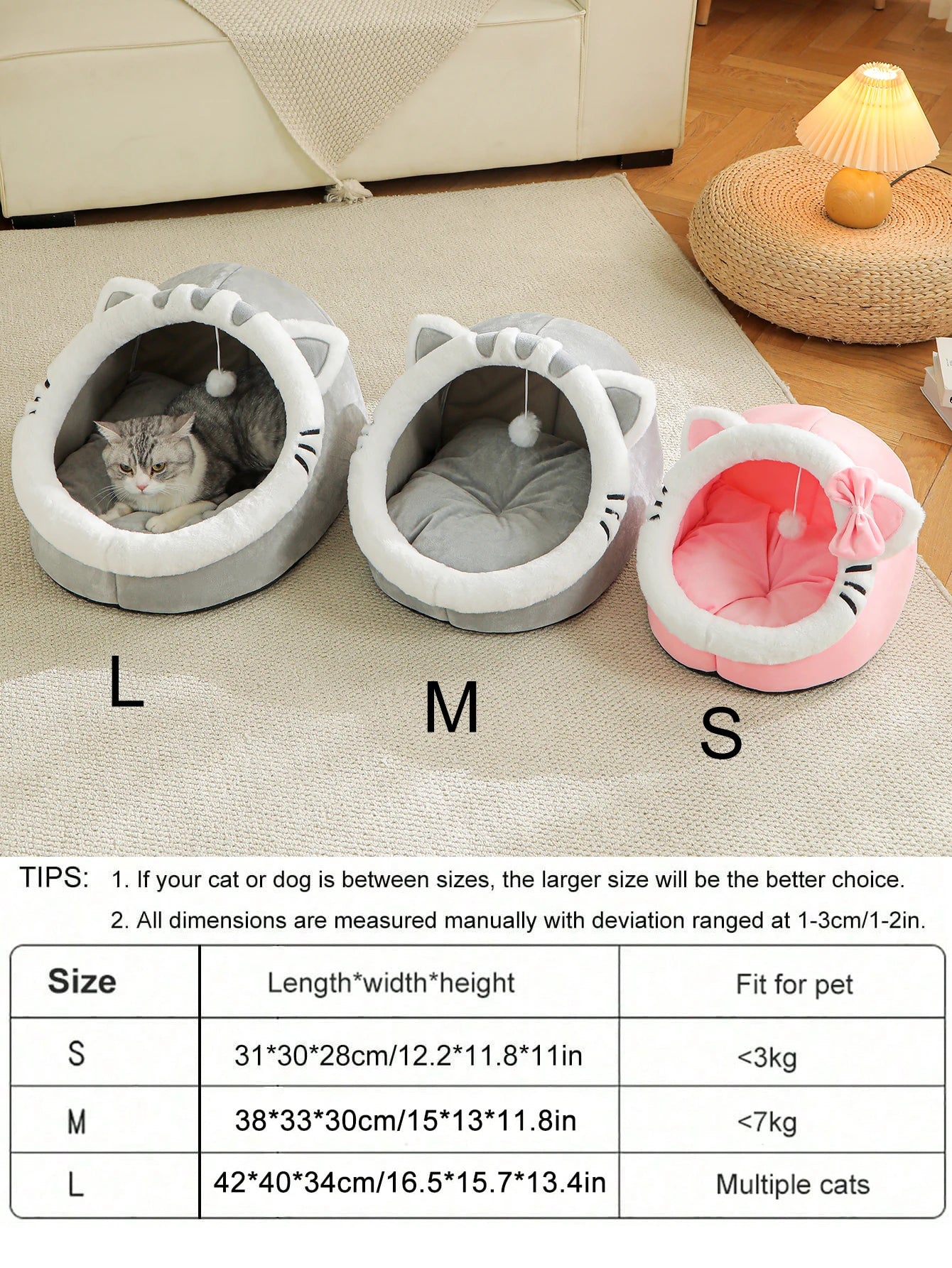 Four Season Universal Cat Bed Cat House Soft And Comfortable Pet Bed Puppy Sleeping Bag Pet Supplies Tent Habitats Basket House