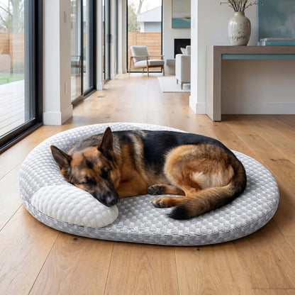 Cooling Dog Bed Summer Ice Silk Cat Mat Oval Pet Nest Breathable Heat Dissipation Cooling Pad for Small Medium Large Dogs Cats